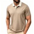 thumbnail image 3 of IhhxPro Men's Color Block Collared Shirt Quick Dry Short Sleeve Black T-Shirt Casual Golf Athletic Performance Slim Fit Summer XS-XL, 3 of 9