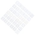 thumbnail image 4 of 36 Pcs Funny English Alphabet Number Templates Scrabbling Templates (White), 4 of 7