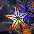 thumbnail image 4 of 1 lámpara LED de estrella brillante para la parte superior del árbol de Navidad de 16/20 cm, decoración para el árbol de Navidad, suministros para fiestas de Navidad en el hogar, Navidad Noel 2023, 4 of 5