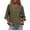 Army Green Tops, variant on Womens Crewneck Tee 3/4 Ruffle Sleeve T Shirts Solid Casual Loose Fit Pullover Tops for Daily & Vacation Mint Green M