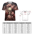 thumbnail image 2 of Skull Women T-Shirt Classic O Neck T-Shirts Short-Sleeve Trendy Animal Print Design Tshirt Casual Clothing, 2 of 5
