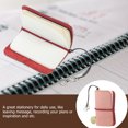 thumbnail image 2 of Shisuyan Practical Mini Notepad Notebook School Supplies Office Worker Students Stationery for Home Office (Matte Wax Wine Red), 2 of 9