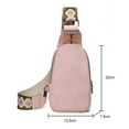 thumbnail image 2 of Women Chest Bag Sling Bag Small Crossbody PU Leather Satchel Daypack for Lady Shopping Travel Fashion Shoulder Strap, 2 of 8