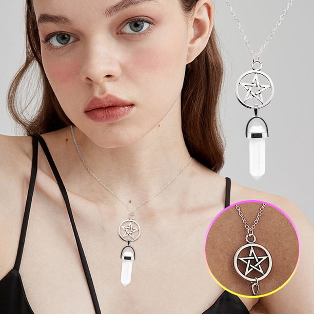 Collar para mujer, joyería para mujer, joyería para mujer, collar con colgante de cielo vintage de moda para mujer, joyería de regalo, collar para mujer