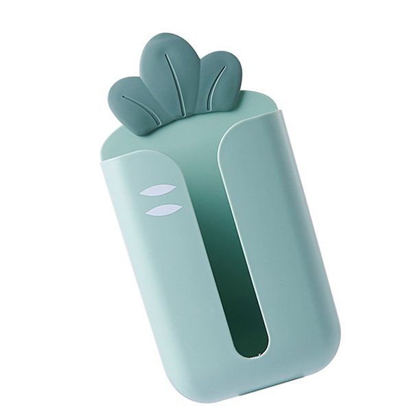 1 Uds caja de almacenamiento de pañuelos caja de pañuelos Vertical montada en la pared caja de plástico para servilletas de papel para el Almacenamiento y organización del hogar Verde claro Yuarrent HA003817-05