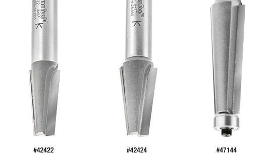 Amana Tool 47144 Carbide Tipped Patternmakers 3 Deg x 3/4 D x 2-1/8 CH x 1/2 Inch SHK Router Bit