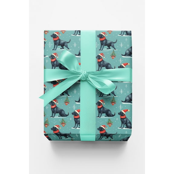 London Penny Premium Wrapping Paper - Howliday Retriever Cheer
