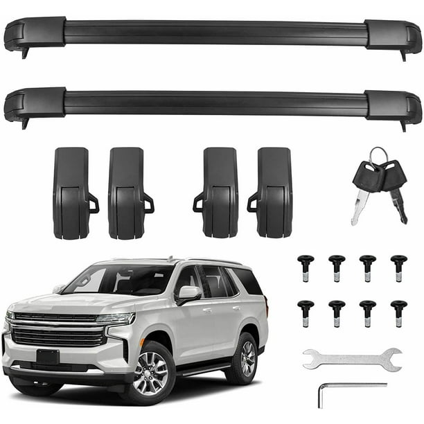 MOSTPLUS Roof Rail Racks Cross Bar for 20212022 Chevy Tahoe Suburban