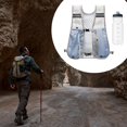 thumbnail image 6 of QccHieUs Hiking Vest Hydration Pack with 500ml Water Bottle 30x36cm for Sport Camping Light Blue, 6 of 9