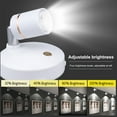 thumbnail image 2 of Mistaha LED Spotlight for Display Lighting with Remote Control and Adjustable Angles - Energy Efficient Jewelry Showcase Wall Lamp, TL005-SIN Battery Version (2 Lamps with 2 Remotes), 2 of 6