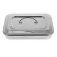 thumbnail image 4 of Esterilizador de bandejas cuadradas de acero inoxidable con tapa, 4 of 7