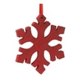 thumbnail image 2 of Melrose International Fir Wood Snowflake Ornament (Set of 12), 2 of 4