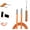 Orange, variant on 2-in-1 Invisible Holder Charger Cable – 240W Braided Fast Charge USB-C Cord with 360° Rotating Stand, Detachable Foldable for Phone, Gaming, Travel