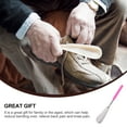 thumbnail image 3 of SKISUNO 1Set Durable Shoehorn Simple Pink Ergonomic Tool for Elderly Every Day Use, 3 of 8