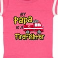 thumbnail image 4 of Inktastic My Papa is a Firefighter with Fire Truck Boys or Girls Baby Bodysuit, 4 of 5