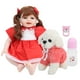 thumbnail image 2 of Muñeca Reborn, Cuerpo De Algodón, Ojos Acrílicos, Juguete De Muñeca Para Niños De Silicona Suave Importada, Aprox. 55 Cm/21,7 Pulgadas Hogar Para Niñas Para Viajes De Niños, 2 of 8