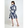 thumbnail image 3 of Vestido camisero con estampado floral Roman Fashion /Juvenil, 2659 (Marino flores) azul marino CH, 3 of 5
