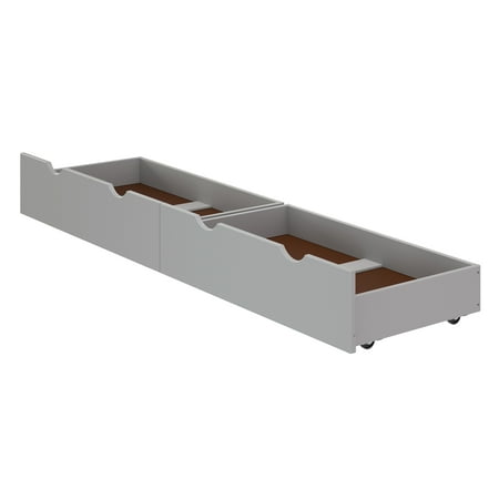 Alaterre Underbed Storage Drawers, Set of 2, Dove Gray
