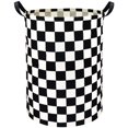 thumbnail image 1 of Cesto de lavandería HIYAGON para niños, organizador de juguetes para coche, bandera de carreras, 1 of 7