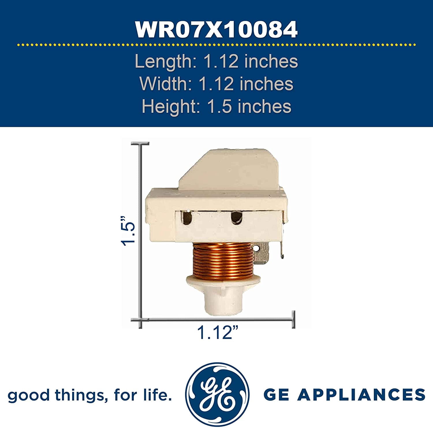 GE Refrigerator Compressor Start Relay WR07X10084