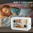 thumbnail image 4 of AEEZO Bluetooth Speaker,with HD sound Hi-Fi Soundbar Speaker and Transparent Glass Screen, Dynamic Floating Lyrics, Digital Frame Function, LED Light Show,2.4G Wifi - White, 4 of 7