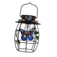 thumbnail image 5 of Vaveren Solar Lantern Outdoor Light Butterfly LED Chandelier for Pathway Fence Patio, 5 of 8