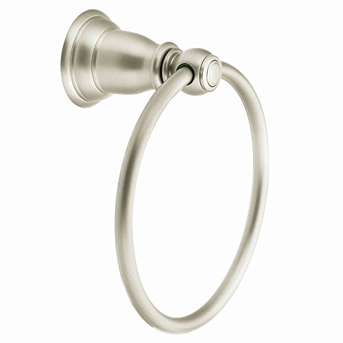 Moen YB5486BN Anneau pour Serviette à Main de Salle de Bain Kingsley, Nickel Brossé