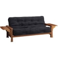 thumbnail image 6 of DHP Brooklyn Fabric Convertible Futon Sofa in Brown, 6 of 9