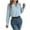 Light Blue, variant on fheaev Blouses For Women V-Neck Loose Long Sleeve T Shirts Tunic Tops Basic Tee Pullover Sweater Dressy Casual Tops Blouses Fashion Clothes 2024