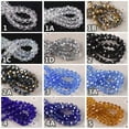 thumbnail image 3 of U8MO 100pcs 6mm Round 32Facets Crystal Glass Loose Ball Sphere Crafts Beads lot-12A Green AB, 3 of 9
