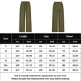 thumbnail image 2 of Pantalones De Pierna Ancha Pantalones holgados de mujer Pantalones casuales de lino de algodón sólido Pantalones femeninos (verde militar S) Cgtredaw para Mujer ejercito verde T S, 2 of 6