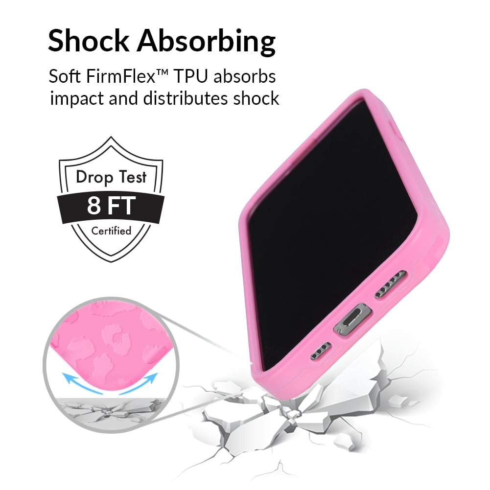 Velvet Caviar iPhone 13 Mini Case MagSafe Compatible - Cute Protective Phone Cases for Women - Hot Pink Leopard