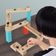 thumbnail image 1 of Bloques de madera Baoblaze juego de construcción clásico de bricolaje Pista de diapositivas, 1 of 8