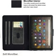 thumbnail image 4 of Allytech Folio Case for Kindle Fire HD 10 2021/Fire HD 10 Plus 10.1" Tablet 11th Generation 2021 Released, Slim Premium PU Leather Multi Angle Stand Flip Smart Cover with Auto Sleep Wake,Black, 4 of 7