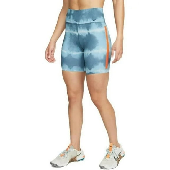 Nike Women's Dri-FIT One Luxe Mid-Rise Printed Training 7" Shorts