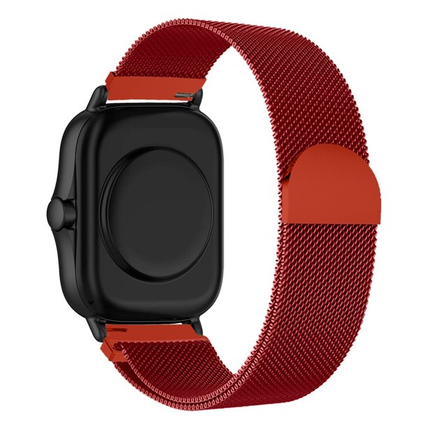 Correa magnética de 20mm/22mm para Amazfit GTS/2/2e/GTS2 Mini/GTR 42mm/47mm/GTR2/2e/stratos 2/3, pulsera de Metal para reloj Amazfit bip