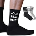 thumbnail image 1 of Custom Printed Personalized Socks - Men & Women Crew Socks with Text, 1 of 1