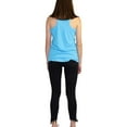 thumbnail image 4 of Indy 500 Womens Distressed Script Racerback Tank Top, Blue, XX-Large, 4 of 5