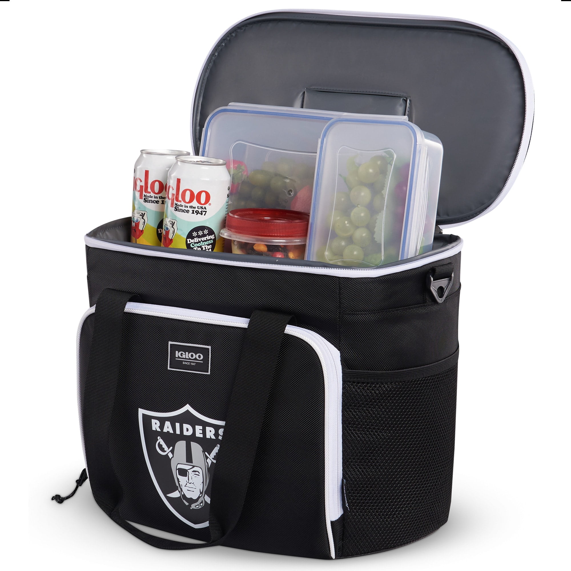 IGLOO Black Las Vegas Raiders 28-Can Tote Cooler