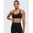 thumbnail image 2 of CRZ YOGA Womens Strappy Sports Bra - Criss Cross Back Padded Medium Support Wireless Gym Cami Workout Yoga, 2 of 7