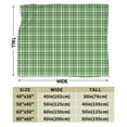 thumbnail image 5 of Green Plaid Throw Blanket, Fluffy Soft Cozy Blanket Flannel Plush Microfiber Couch Throw 50"x40", 5 of 7