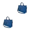 thumbnail image 3 of kurtrusly Carry Everything In Style With Chic Crossbody Bag Multifunctional Bag Tote Bags navy blue 2Set, 3 of 6