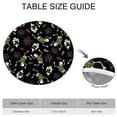 thumbnail image 6 of 44in Pumpkin Ghost Round Halloween Tablecloth with Elastic Edge, Fitted Table Cover for 36-44" Tables, Polyester Reusable Table Cloths Wipe Clean for Picnic, Dining, Outdoor Use and Party Decor, 6 of 7