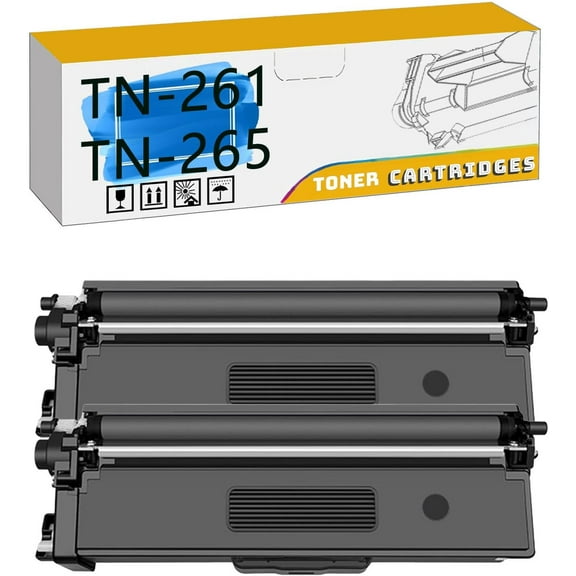 TN-261 TN-265 TN261 TN265 Toner Cartridge, Compatible for Brother HL-3140CW HL-3150 HL-3170CDW MFC-9130CW MFC-9140 MFC-9330CDW MFC-9340CDW DCP-9020CDN Printers