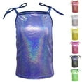 thumbnail image 3 of CHEEREAM Kids Girls Sleeveless Shiny Metallic Tank Tops Ballet Dance Gymnastics Workout Halter Camisole Slim Fit Shirt, 3 of 3