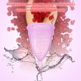 thumbnail image 3 of Copa menstrual transparente, alternativa cómoda y segura a las toallas y tampones, tamaño pequeño, silicona médica reutilizable., 3 of 6