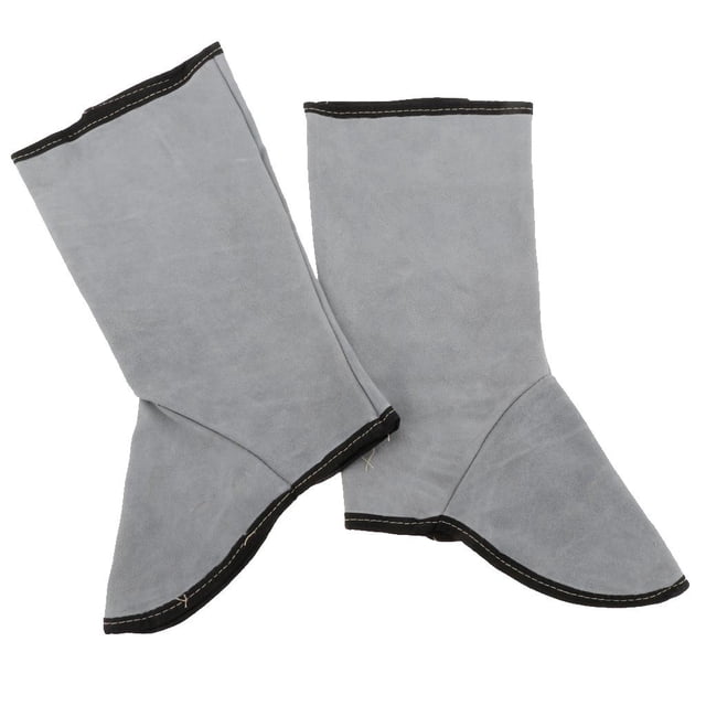 Soldador artificial Spat Welding Shoe Cover resistente al calor para soldadores Natural Zulema Protector de pierna del soldador