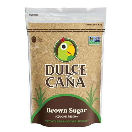 Dulce Caña ,Pure Cane Brown Sugar, 6.6pd (2,952g), Plastic Bag, No Additives and Preservatives