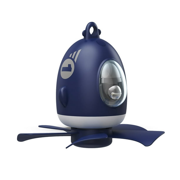 Injueey Ventilador de techo Colgante Control remoto Temporización ajustable Enfriador de verano Dormitorio Sin escobillas Plástico Refrigeración de Electrodomésticos Azul Recargable Injueey HA063956-03