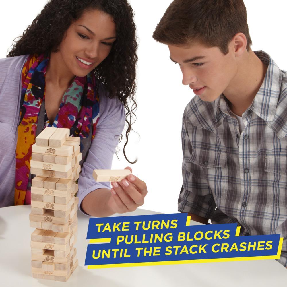 Jenga Classic Block Stacking Board Game for Kids and Family Ages 6 and Up, 1+ Player - image 5 of 7